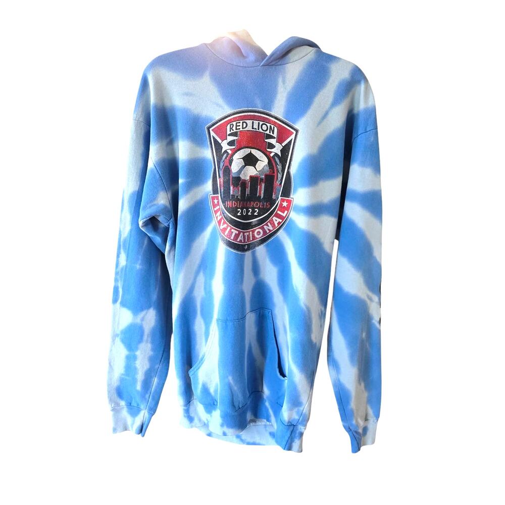 Red Lion Invitational Indianapolis 2022 Crackled Graphic/Sleeve Hoodie Size XL